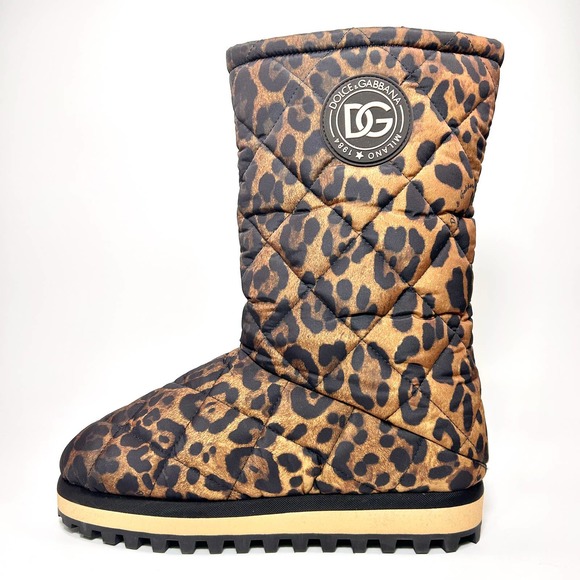 Dolce & Gabbana City Leopard Print Snow Boot - Picture 6 of 9